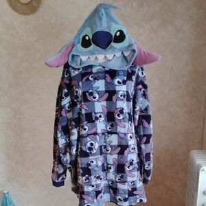 Stitch Hooded Charter Pull Over Fleece Hoodie With Front Pouch Pocket